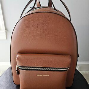Emporio Armani leather backpack